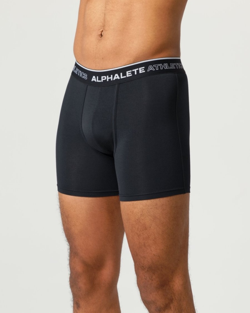 Sous Vêtement Alphalete Classiche Boxer Brief 3pk Noir Homme | HTV-07052358