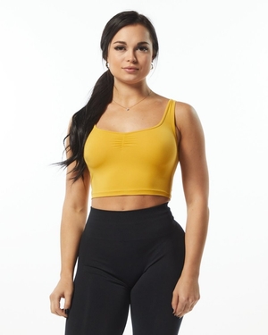 Debardeur Alphalete Ultrasoft Square Neck Tank Sunflower Femme | GKV-49612331