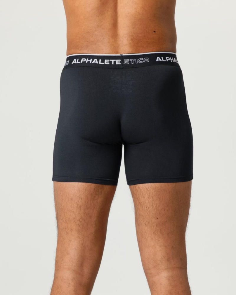 Sous Vêtement Alphalete Classiche Boxer Brief 3pk Noir Homme | HTV-07052358