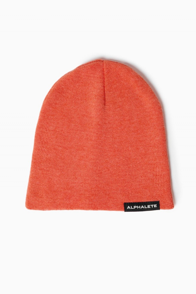 Accessoires Alphalete Essential Beanie Orange Homme | CXQ-95248243