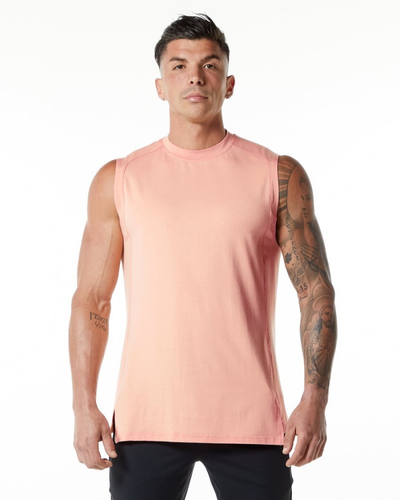 Debardeur Alphalete Evo Tank Corail Homme | AZA-62086170