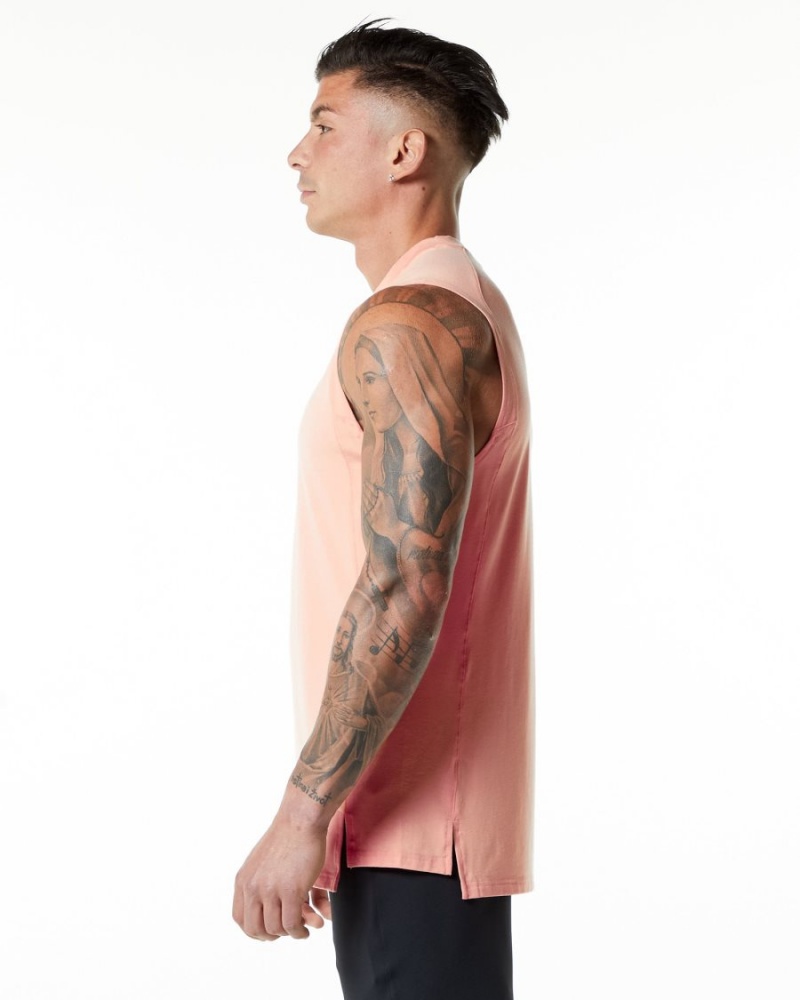 Debardeur Alphalete Evo Tank Corail Homme | AZA-62086170