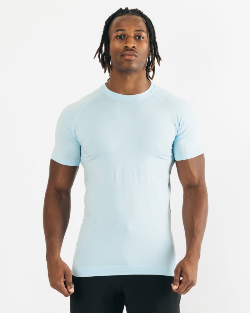 Chemises Alphalete Hero Tee Bleu Homme | MHL-75567398