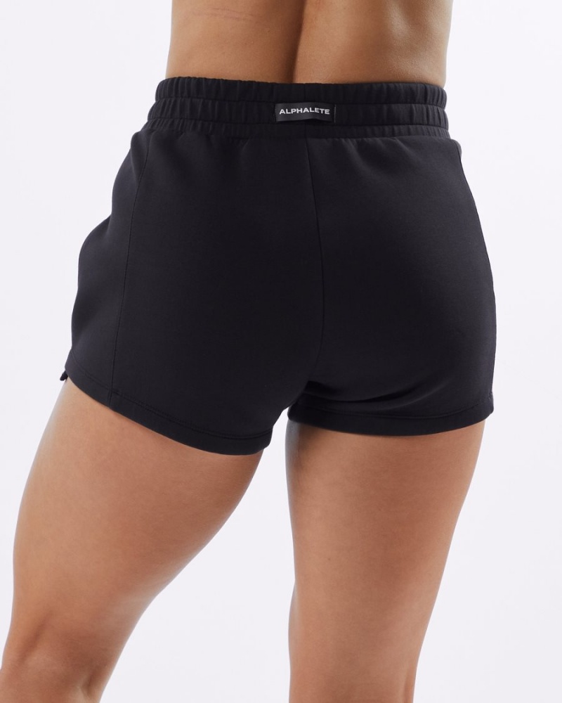 Short Alphalete ELMTS Athlétiques Corta 3.5" Noir Femme | FNH-83528478