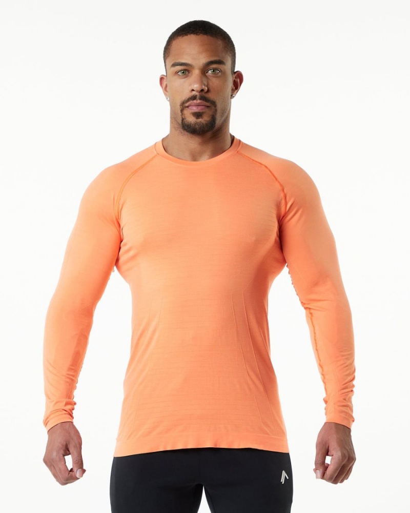 Chemises Alphalete Hero Long Sleeve Tee Faded Day Tripper Homme | SIL-77394894