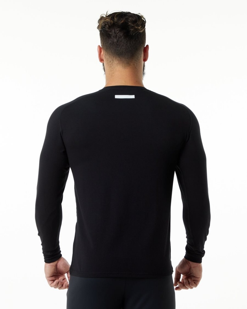 Chemises Alphalete Evo Epaulette Tee Noir Homme | XAX-77408685