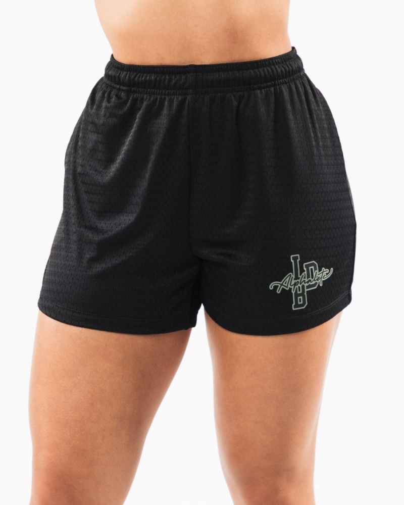 Short Alphalete Signature Mesh Corta 4" Noir Femme | ZOS-66747587