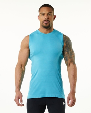 Debardeur Alphalete Hero Tank Faded Ocean Homme | PBP-12000403