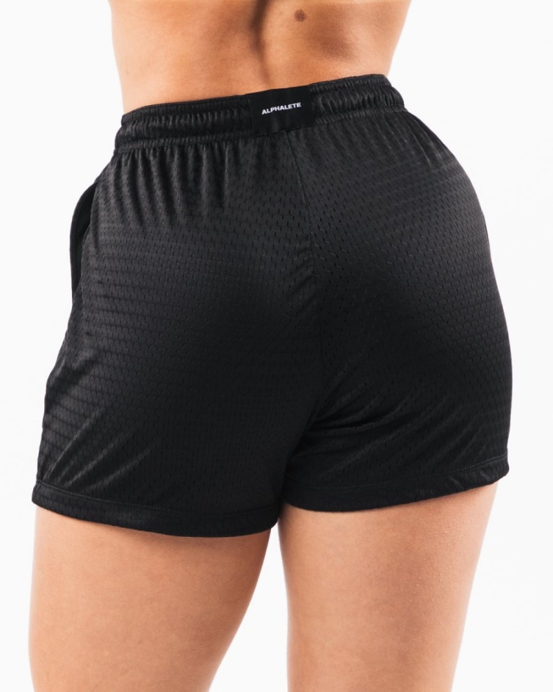 Short Alphalete Signature Mesh Corta 4" Noir Femme | ZOS-66747587