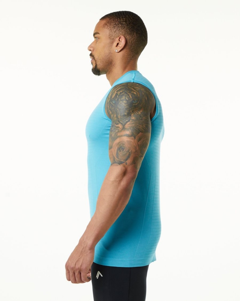 Debardeur Alphalete Hero Tank Faded Ocean Homme | PBP-12000403