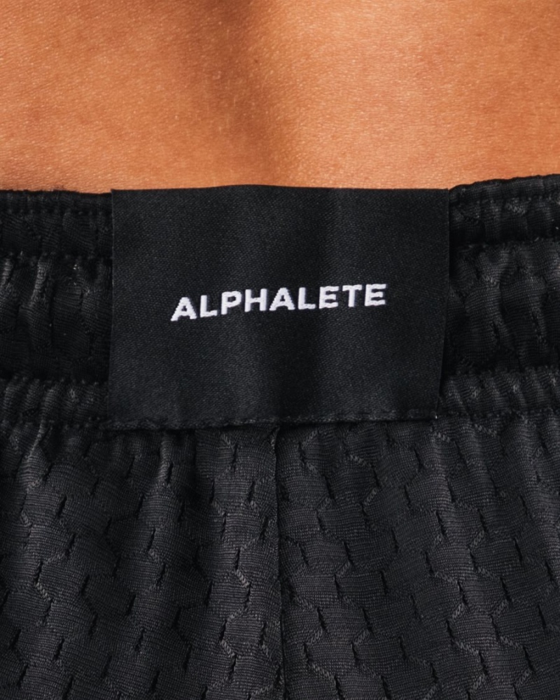 Short Alphalete Signature Mesh Corta 4" Noir Femme | ZOS-66747587