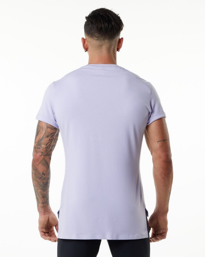 Chemises Alphalete Evo Pocket Tee Lilac Haze Homme | YIT-86646753