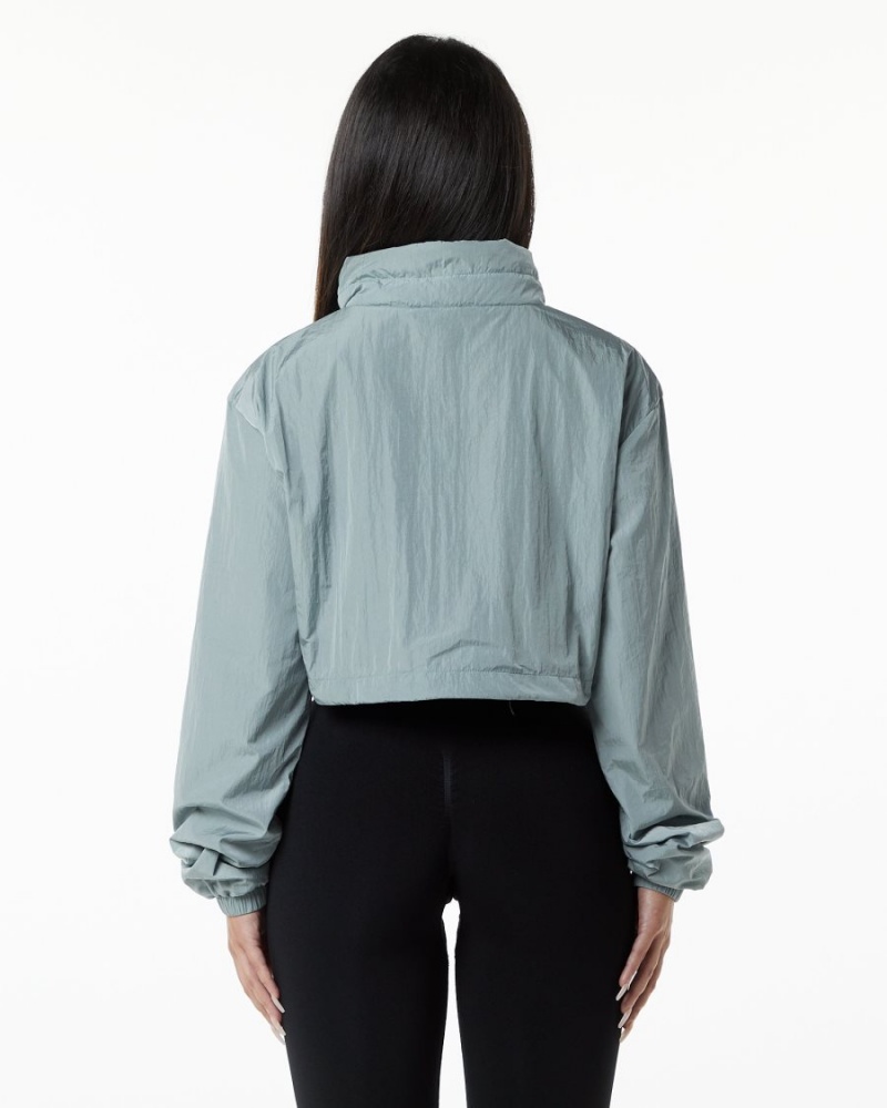 Vestes Alphalete Endure Crop Jacket Bleu Femme | PTO-30711481