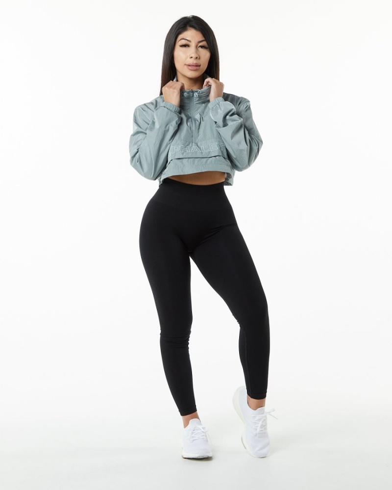 Vestes Alphalete Endure Crop Jacket Bleu Femme | PTO-30711481