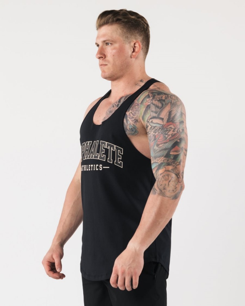 Debardeur Alphalete AA Raw Cut Tank Noir Homme | HYI-81888324