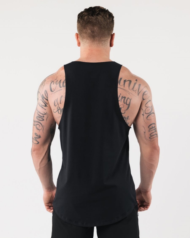 Debardeur Alphalete AA Raw Cut Tank Noir Homme | HYI-81888324