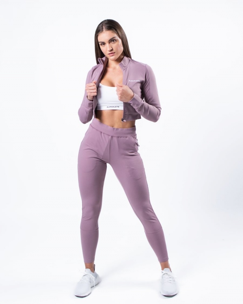 Vestes Alphalete Trace Jacket Violette Femme | AED-95690574