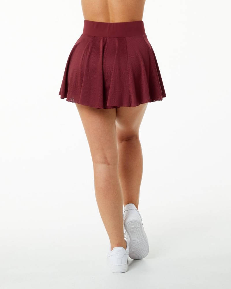 Jupes Alphalete Varsity Skirt Crimson Femme | DDI-78985765