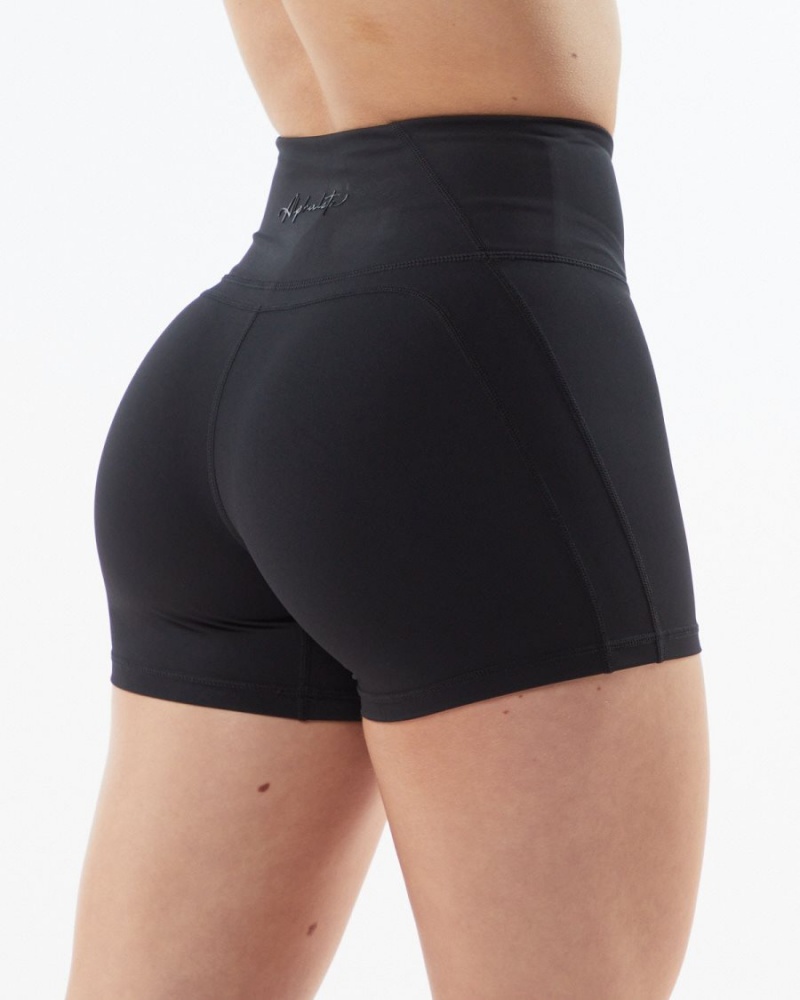 Short Alphalete Pulse Surge Corta 4" Blackout Femme | SDF-98344443