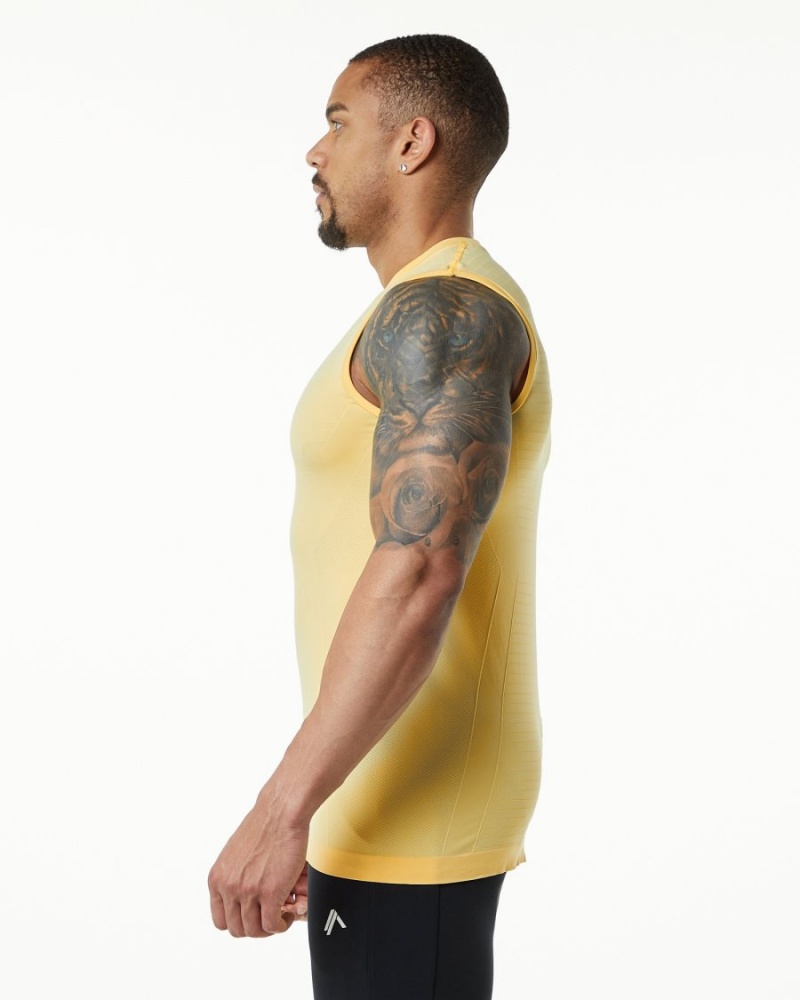 Debardeur Alphalete Hero Tank Faded Honey Homme | NZH-64104265