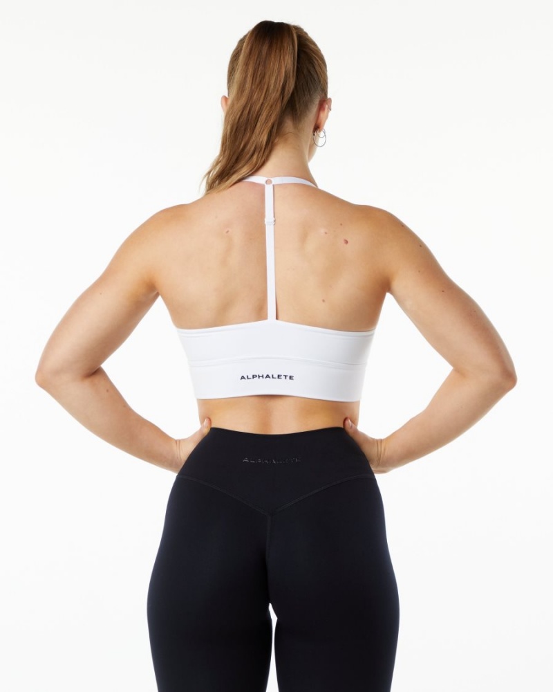 Soutien Gorge Sport Alphalete Alphalux Wonder Bra Blanche Femme | WLT-47513033