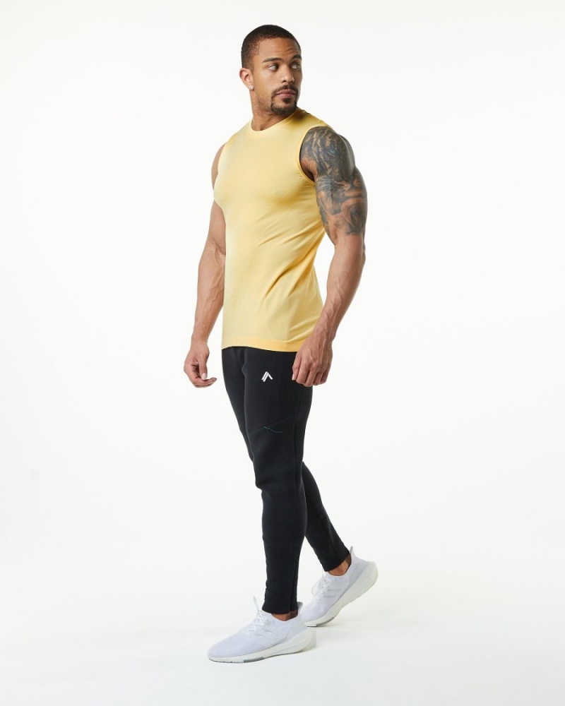 Debardeur Alphalete Hero Tank Faded Honey Homme | NZH-64104265