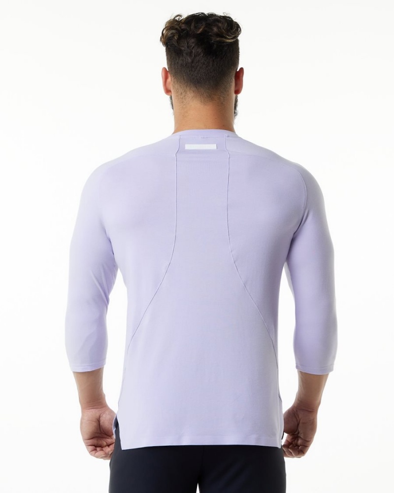 Chemises Alphalete Evo 3/4 Sleeve Tee Lilac Haze Homme | OPR-23121275