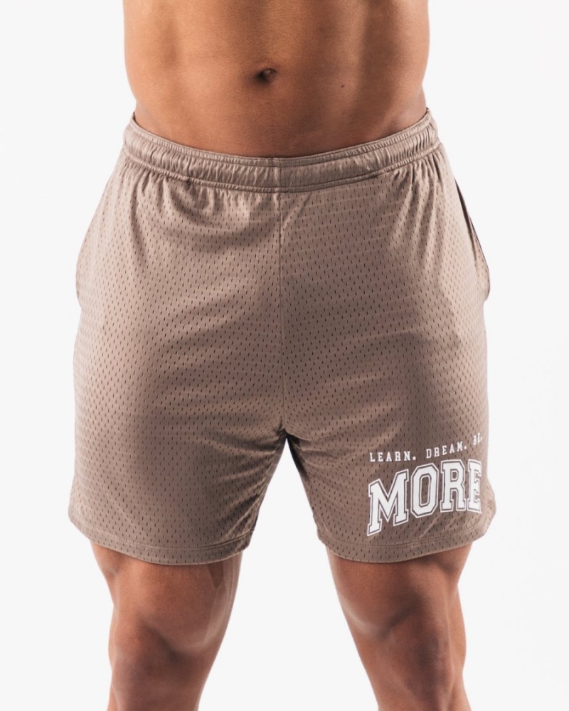 Short Alphalete LDB More Mesh Corta 6” Mocha Homme | ICH-32922451