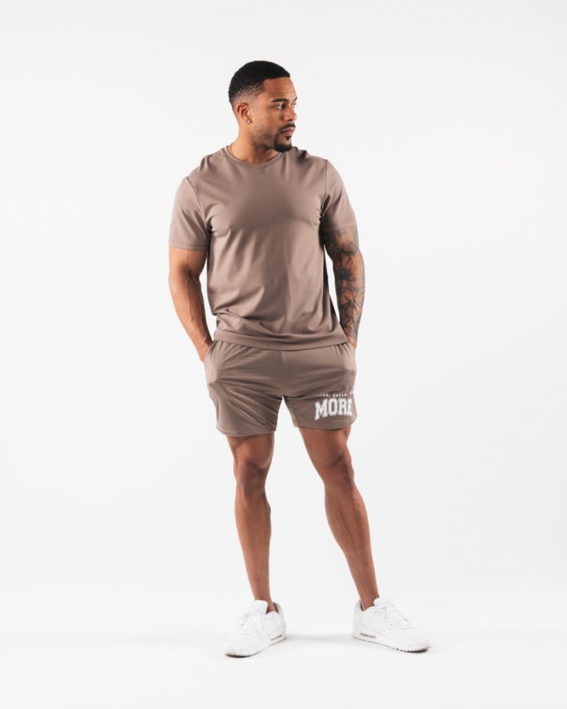 Short Alphalete LDB More Mesh Corta 6” Mocha Homme | ICH-32922451