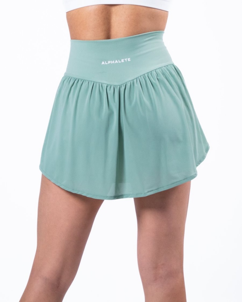 Jupes Alphalete Trace Skirt Jade Femme | OTG-53038041