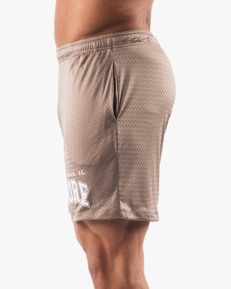 Short Alphalete LDB More Mesh Corta 6” Mocha Homme | ICH-32922451