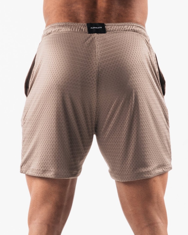 Short Alphalete LDB More Mesh Corta 6” Mocha Homme | ICH-32922451