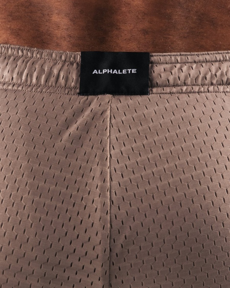 Short Alphalete LDB More Mesh Corta 6” Mocha Homme | ICH-32922451