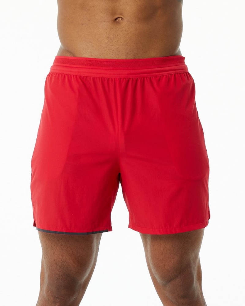 Short Alphalete Studio Corta 6" Rouge Homme | YPD-94912614