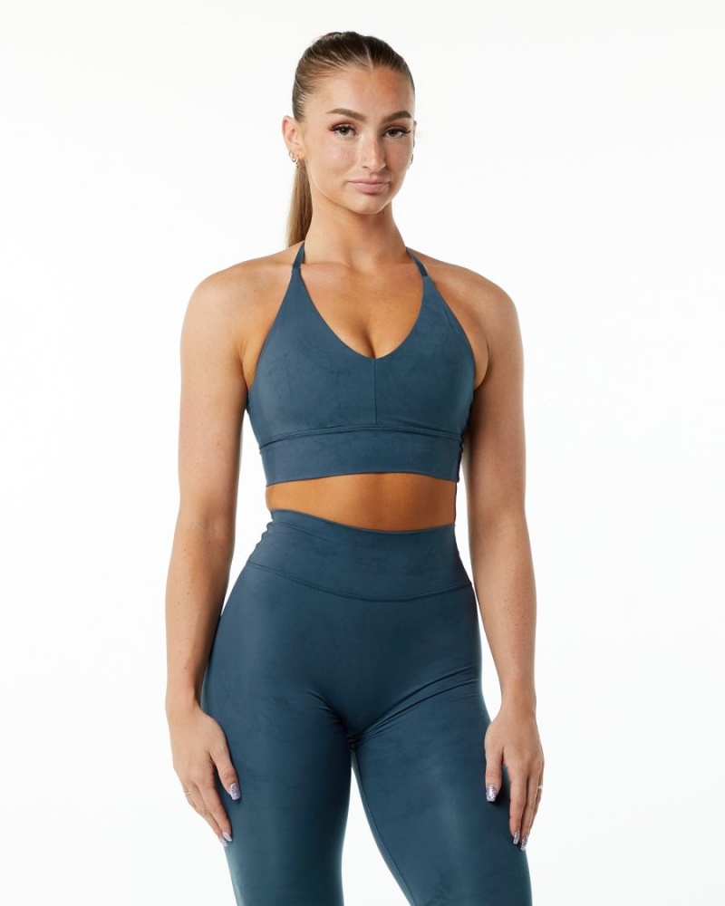 Soutien Gorge Sport Alphalete Alphalux Wonder Bra Bleu Femme | LFI-53038277