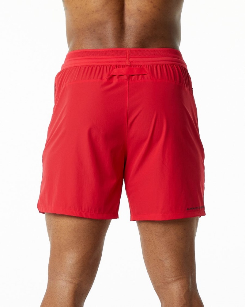 Short Alphalete Studio Corta 6" Rouge Homme | YPD-94912614