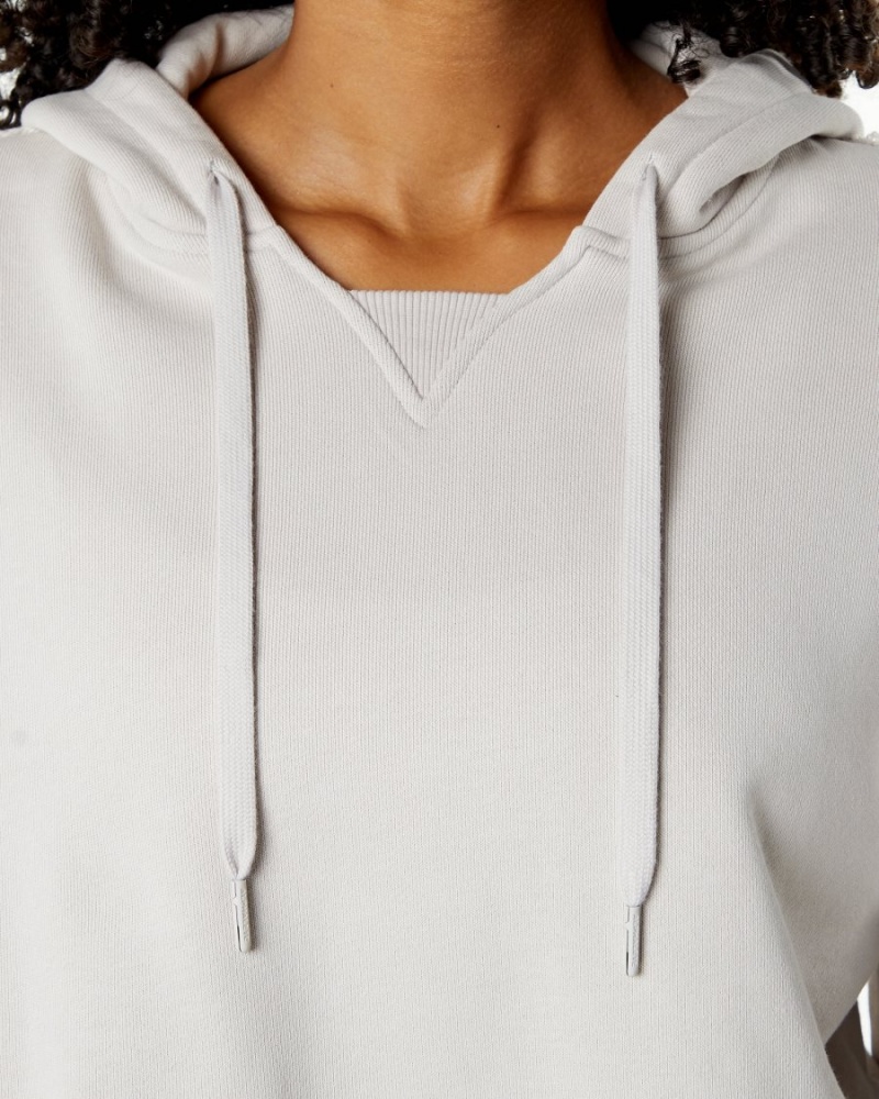 Sweat a Capuche Alphalete Very Terry Hoodie Moonstone Femme | DGC-93816151