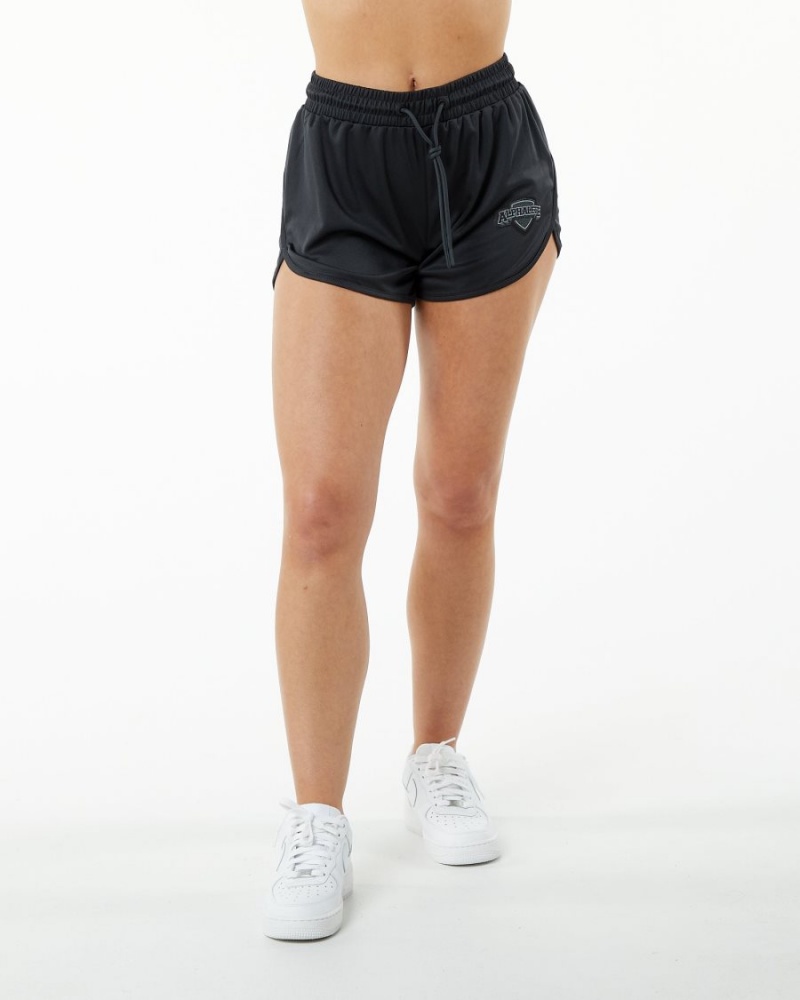 Short Alphalete Varsity Corta 3.25" Noir Femme | JYT-11700101