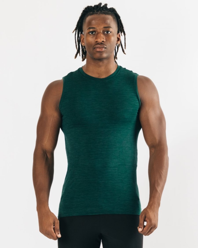 Debardeur Alphalete Hero Tank Darkest Pine Homme | EPJ-69491374