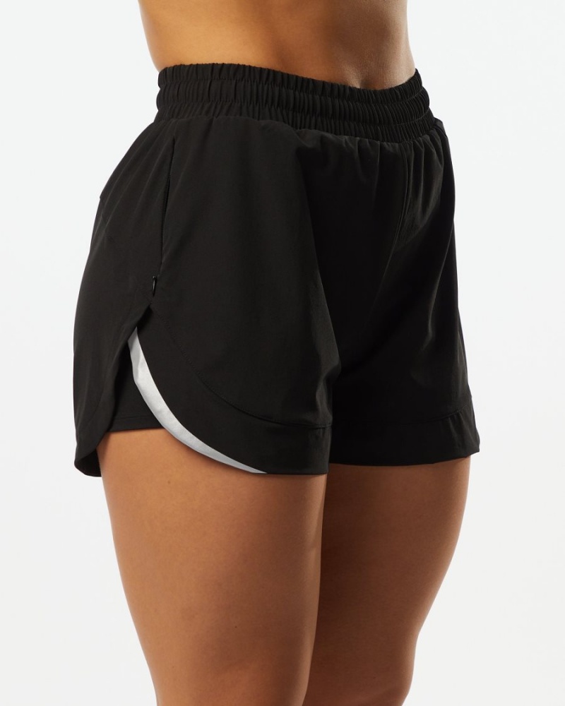 Short Alphalete Stride Corta 3" Noir Femme | AIX-29282882