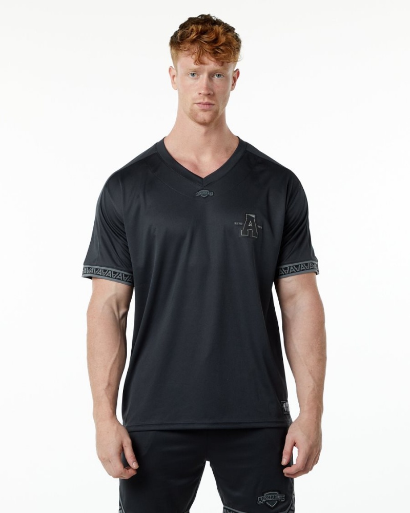 Chemises Alphalete Varsity NFL Jersey Noir Homme | FNN-78278199