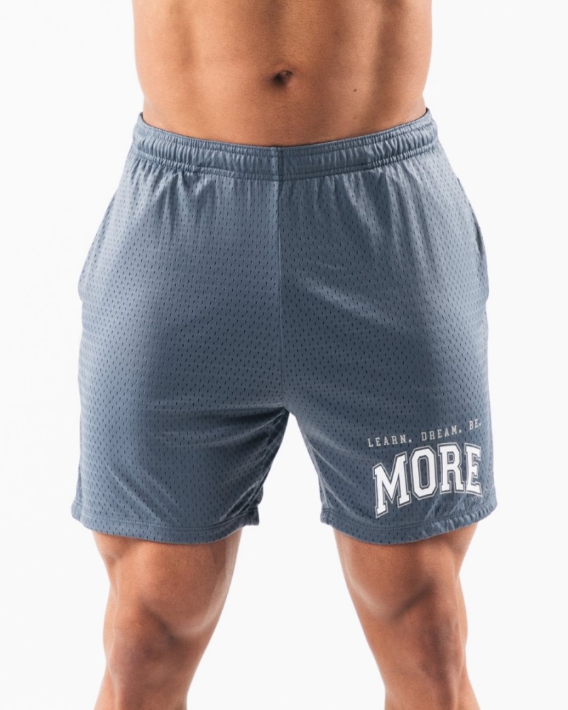 Short Alphalete LDB More Mesh Corta 6” Bleu Homme | QYT-61365684