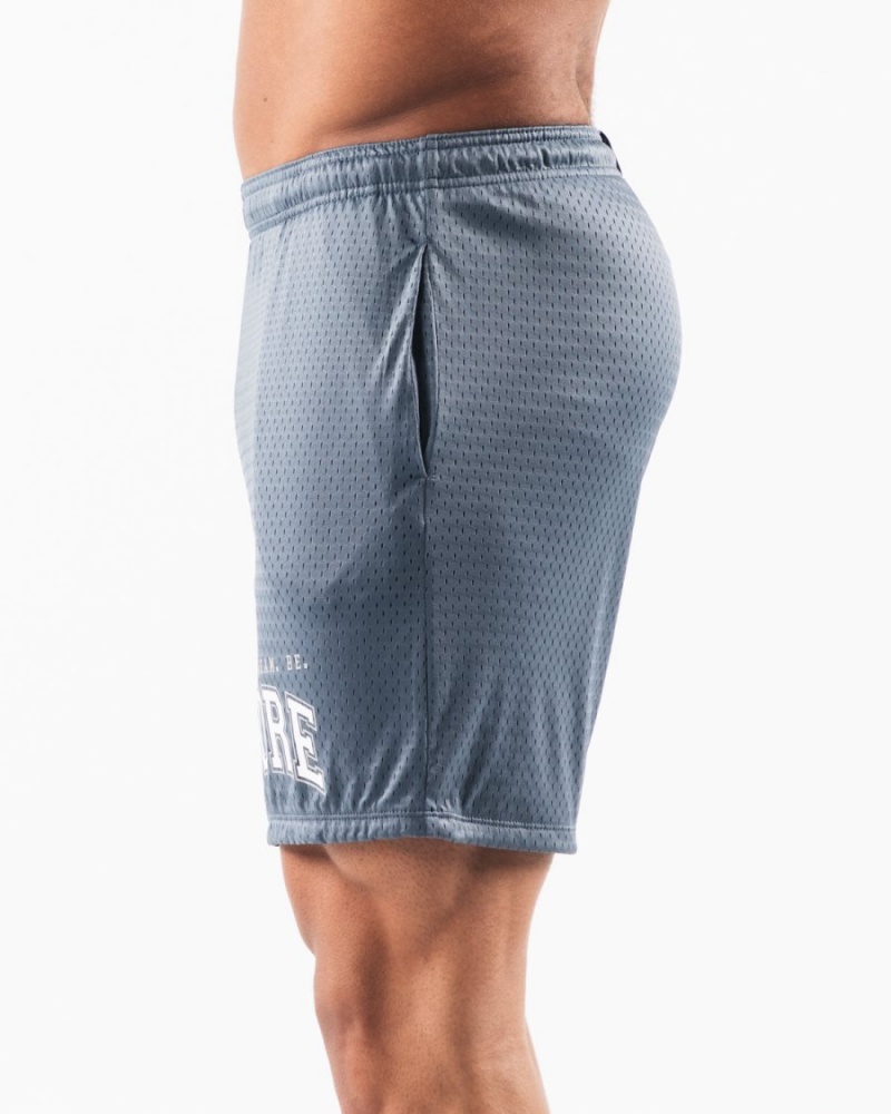 Short Alphalete LDB More Mesh Corta 6” Bleu Homme | QYT-61365684