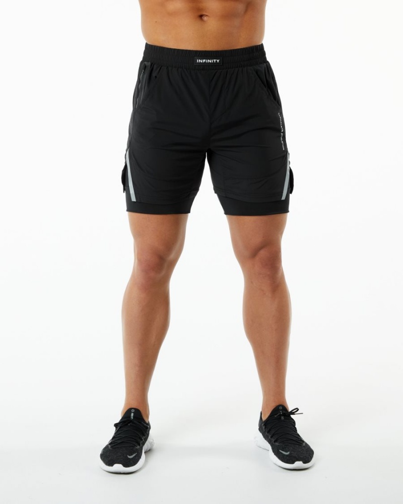 Short Alphalete Infinity Speed Corta 5.5" Noir Homme | MAA-27534421