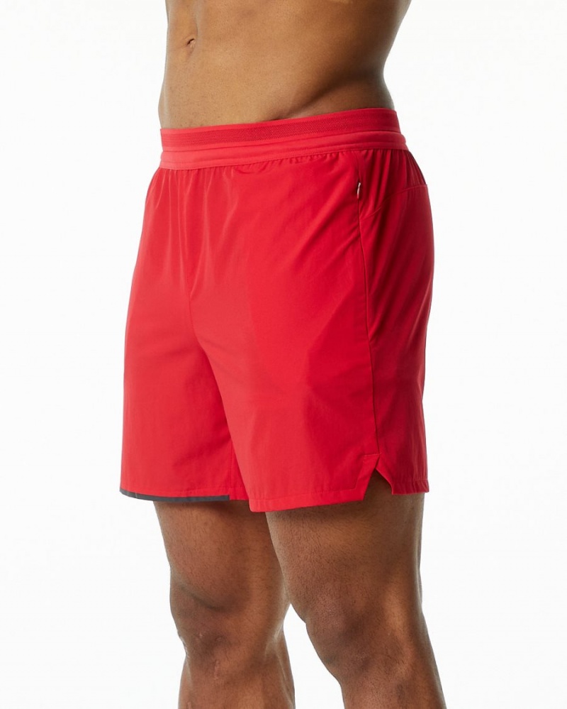 Short Alphalete Studio Corta 6" Rouge Homme | YPD-94912614