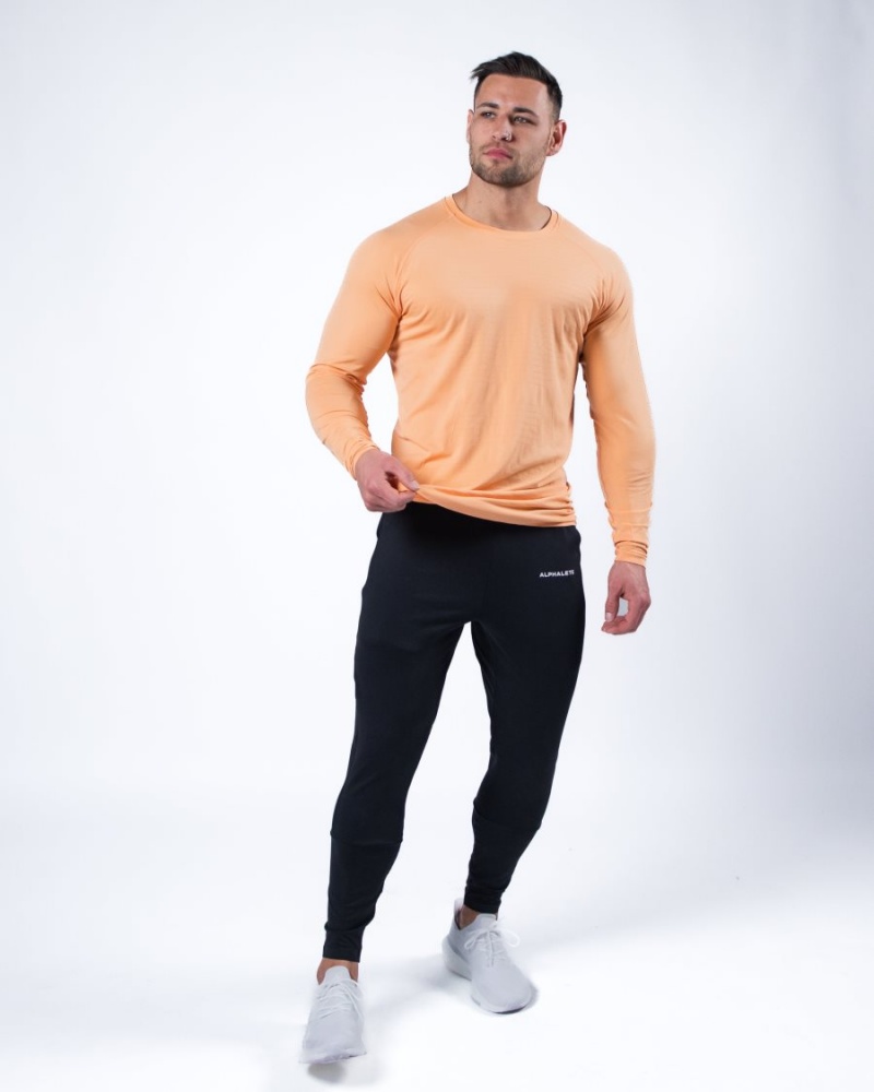 Chemises Alphalete Hero Long Sleeve Tee Corail Homme | HMY-86399340