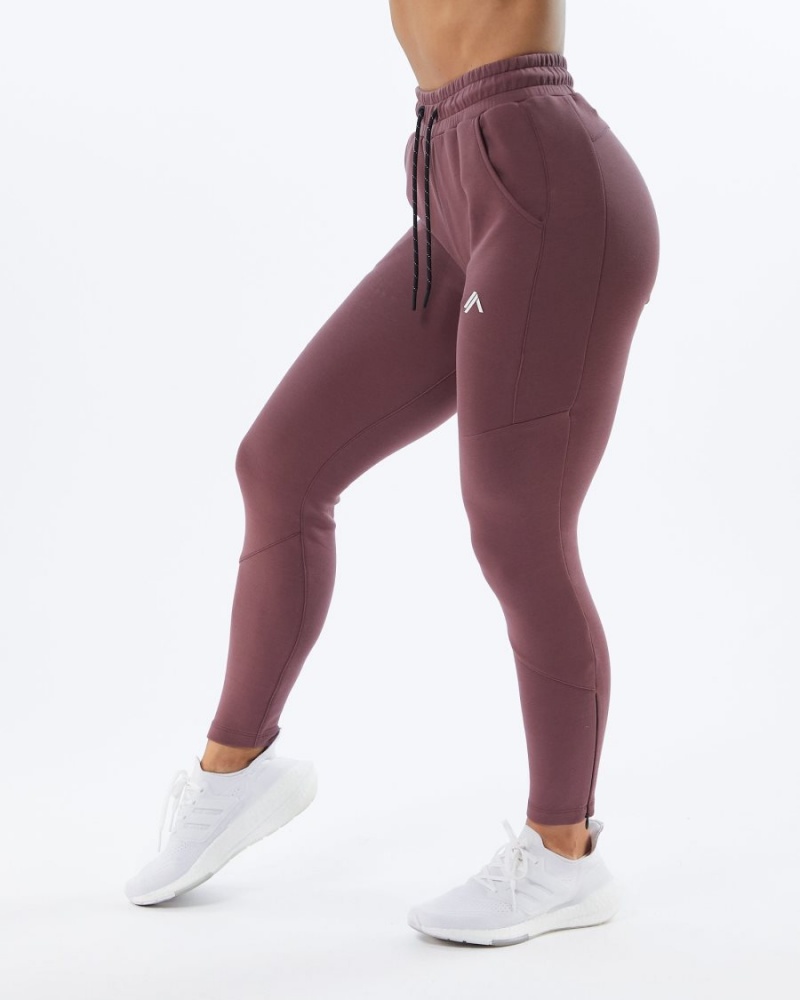 Pantalon Jogging Alphalete ELMTS Zip Jogger Mauve Femme | ZBO-82839618