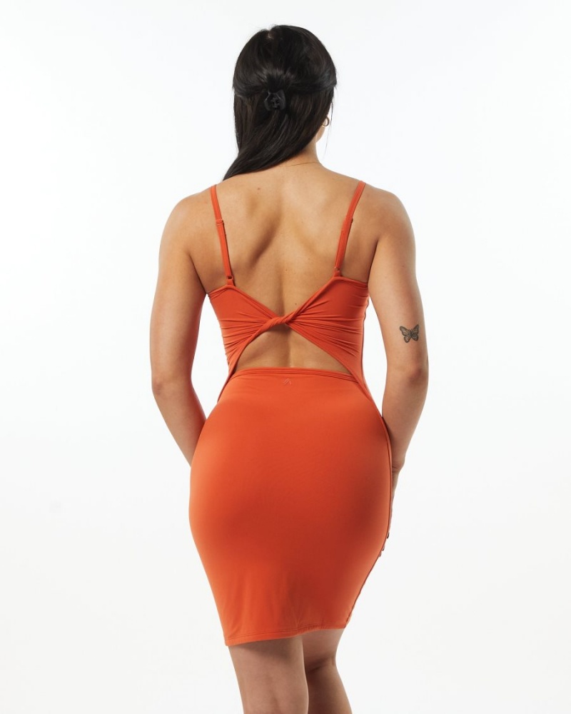 Peignoir Alphalete Ultrasoft Allure Robe Orange Femme | YWZ-78551000