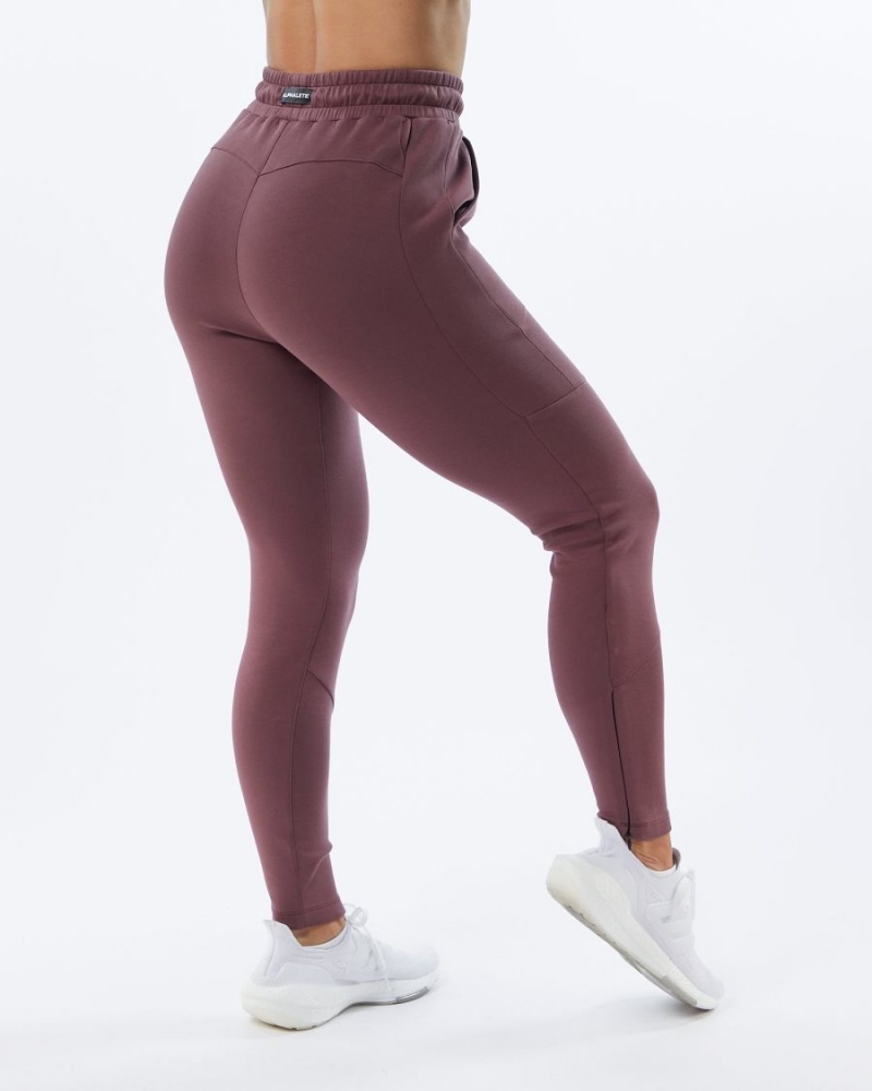 Pantalon Jogging Alphalete ELMTS Zip Jogger Mauve Femme | ZBO-82839618