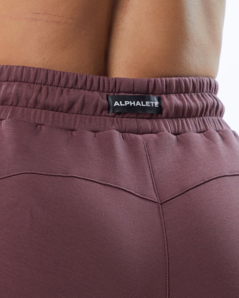 Pantalon Jogging Alphalete ELMTS Zip Jogger Mauve Femme | ZBO-82839618